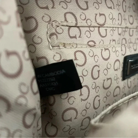 NWOT Guess Signature Logo Vegan Leather Mini Backpack - Picture 11 of 14